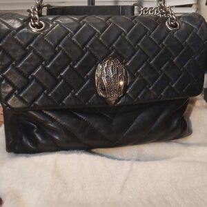 Kurt Geiger Elegant Black Quilted Handbag